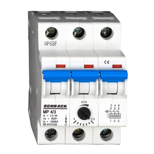 Motor Protection Circuit Breaker, 3-pole, 2.5A-4.0 image 2