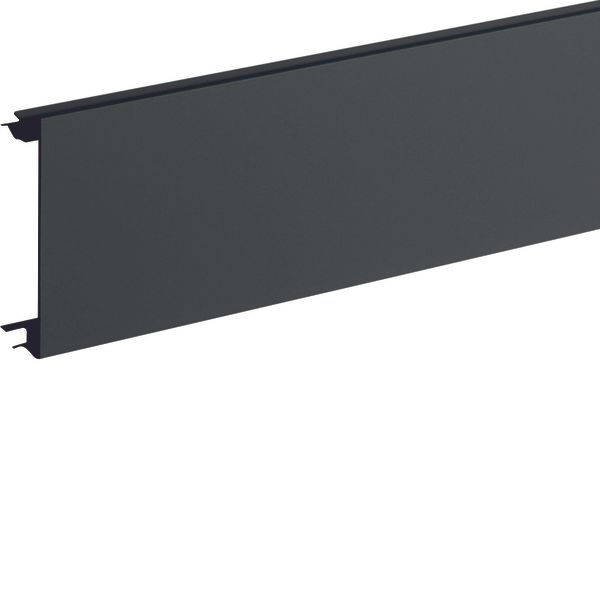Wall trunking lid to BR with lid width 80mm of pvc in graphite black image 1