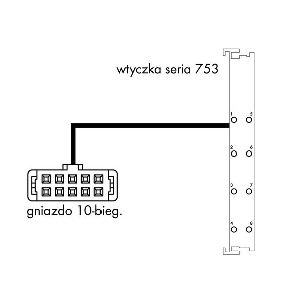 System cable for WAGO-I/O-SYSTEM, 753 Series 8 digital inputs or outpu image 5