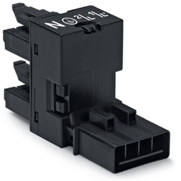 h-distribution connector 4-pole Cod. A black image 4