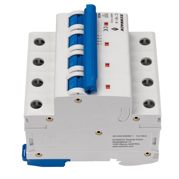 Miniature Circuit Breaker (MCB) AMPARO 6kA, C 16A, 4-pole image 4