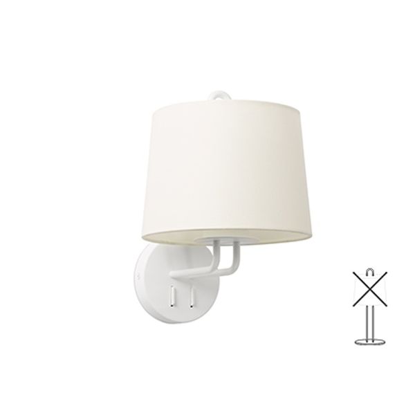 MONTREAL WALL LAMP WHITE 1xE27 image 1