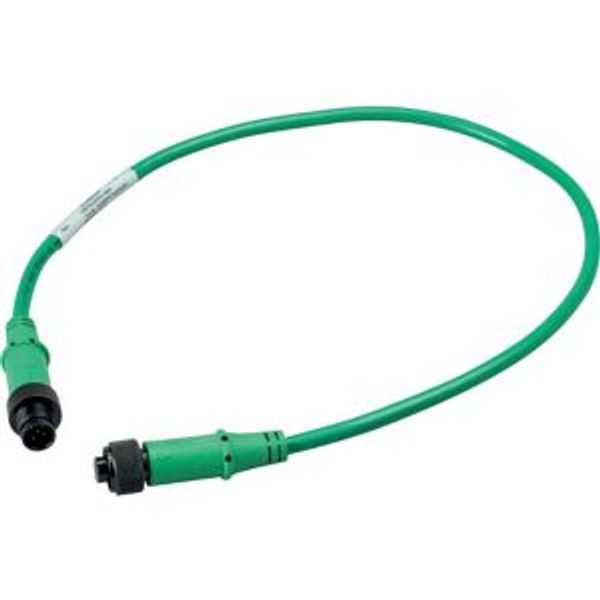 SmartWire-DT round cable IP67, 0.6 meters, 5-pole, Prefabricated with M12 plug and M12 socket image 2