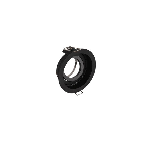 Kenai recessed spotlight GU10 9,2 cm matt black round image 1