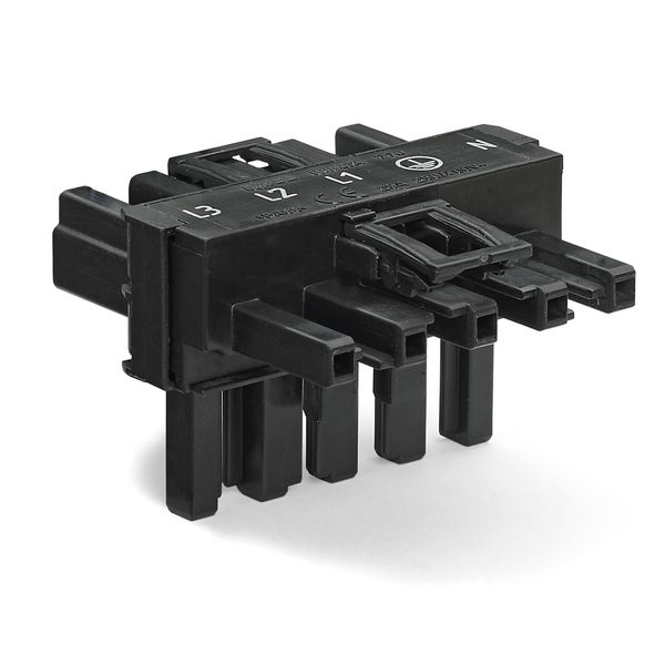 T-distribution connector 5-pole Cod. A black image 1