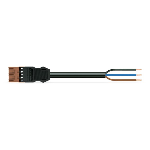 pre-assembled connecting cable Eca Plug/open-ended brown image 1