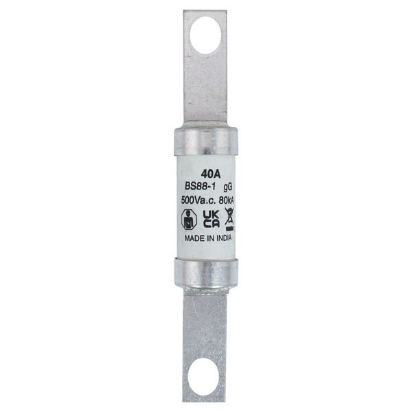 Fuse-link, LV, 40 A, AC 500 V, BS88, 21 x 129 mm, gL/gG, BS image 5