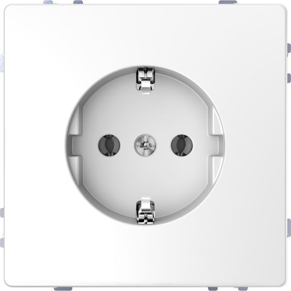 SCHUKO socket-outlet, screwless terminals, lotus white, System Design image 4