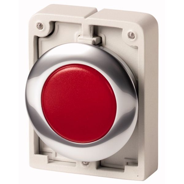 Indicator light, RMQ-Titan, Flat, Red, Metal bezel image 1