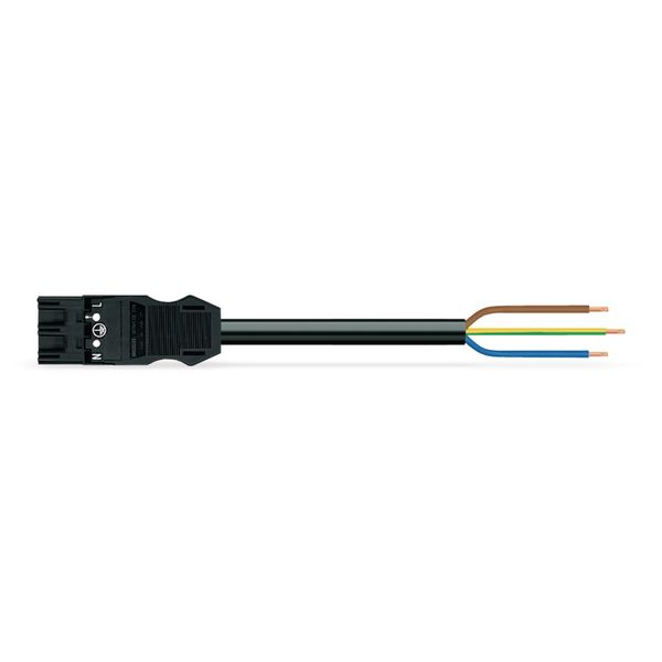 pre-assembled connecting cable;Eca;Plug/open-ended;white image 2