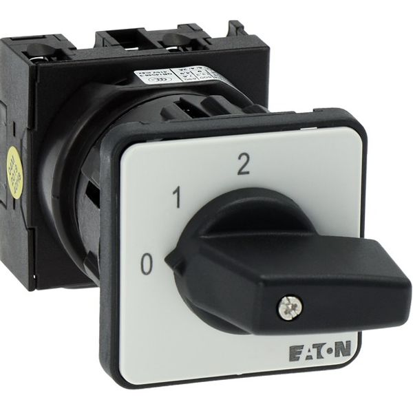 Step switches, T0, 20 A, centre mounting, 1 contact unit(s), Contacts: 2, 45 °, maintained, With 0 (Off) position, 0-2, Design number 8310 image 7