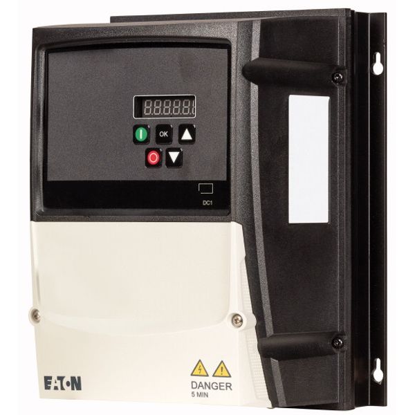 Variable frequency drive, 230 V AC, 1-phase, 10.5 A, 2.2 kW, IP66/NEMA 4X, Radio interference suppression filter, Brake chopper, 7-digital display ass image 3