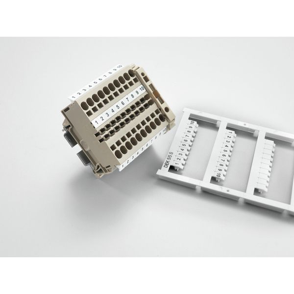 Terminal marking, Pitch in mm: 5.00, Printed characters: Numbers, hori image 2