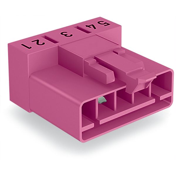 Plug for PCBs angled 5-pole pink image 3