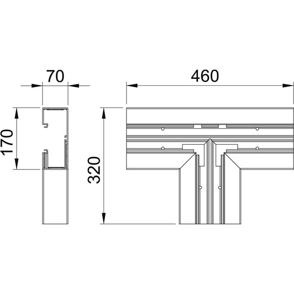 GK-T70170CW T piece  70x170mm image 2