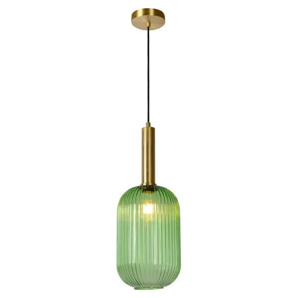 MALOTO Pendant O 20cm E27/40W Green/Messing image 1