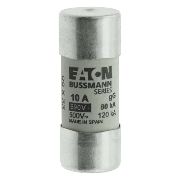 Fuse-link, LV, 10 A, AC 690 V, 22 x 58 mm, gL/gG, IEC, with striker image 18