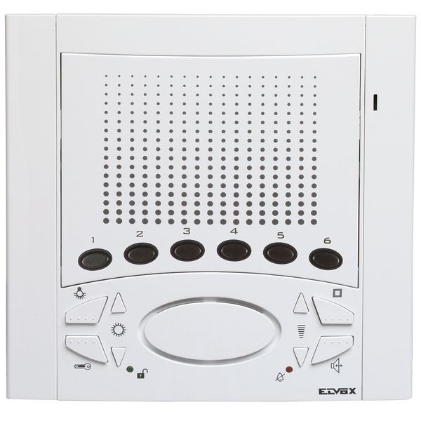 Flush-mounted intercom interphone, white image 1