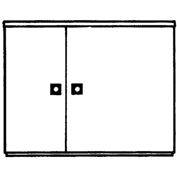 EH3C92D2 EH3 PEDESTAL 22 AP 2-DOORS, 2-DOUBLESWH ; EH3C92D2 image 1