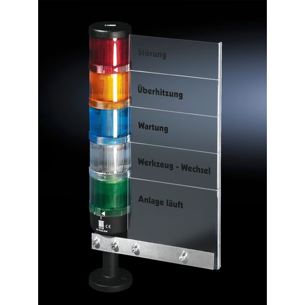 SG Label panel, for signal pillar, modular, for 5 optical components image 4