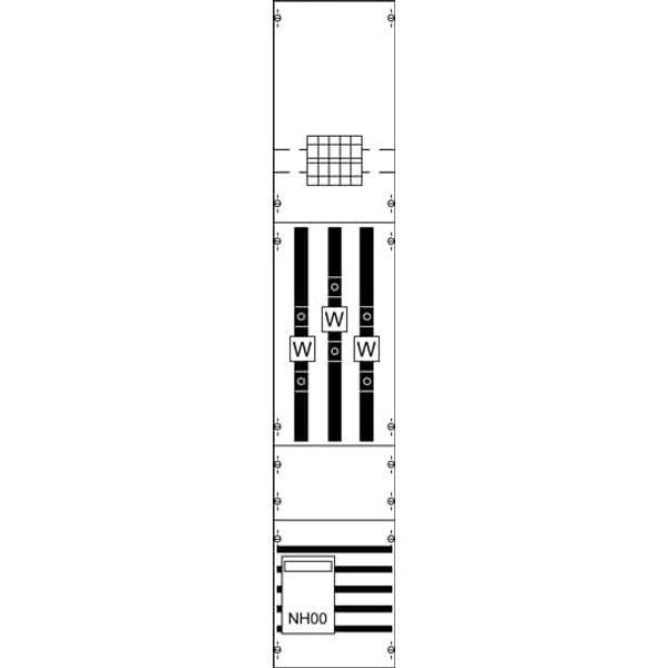 KA4042 CT meter panel, Field width: 1, Rows: 0, 1350 mm x 250 mm x 160 mm, IP2XC image 6