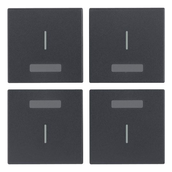 Four half-buttons 1M I symbol grey image 1