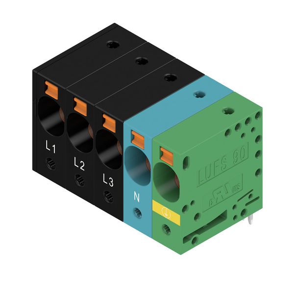 PCB terminal, 10.00 mm, Number of poles: 5, Conductor outlet direction image 1