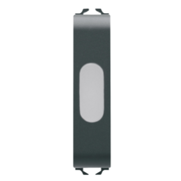 SINGLE INDICATOR LAMP - OPAL - 1/2 MODULE - SATIN BLACK - CHORUSMART image 1