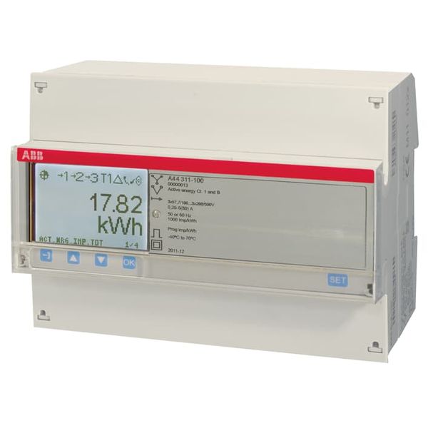 A44 352-100, Energy meter'Silver', Modbus RS485, Three-phase, 1 A image 3