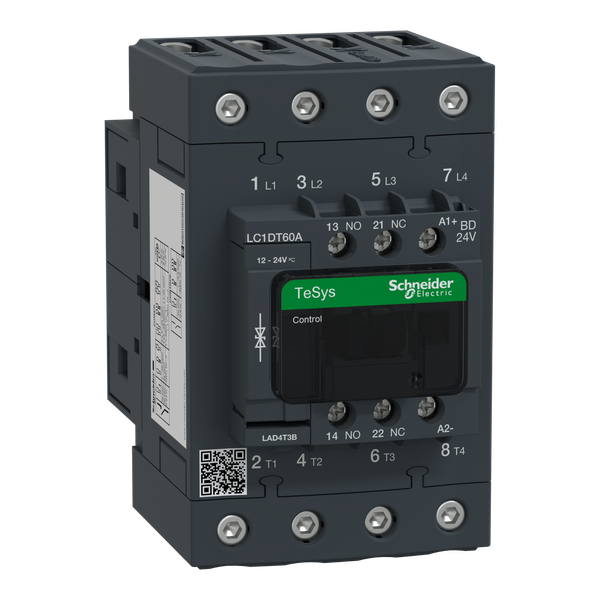 TeSys Deca contactor - 4P(4 NO) - AC-1 - = 440 V 60 A - 24 V DC standard coil image 6