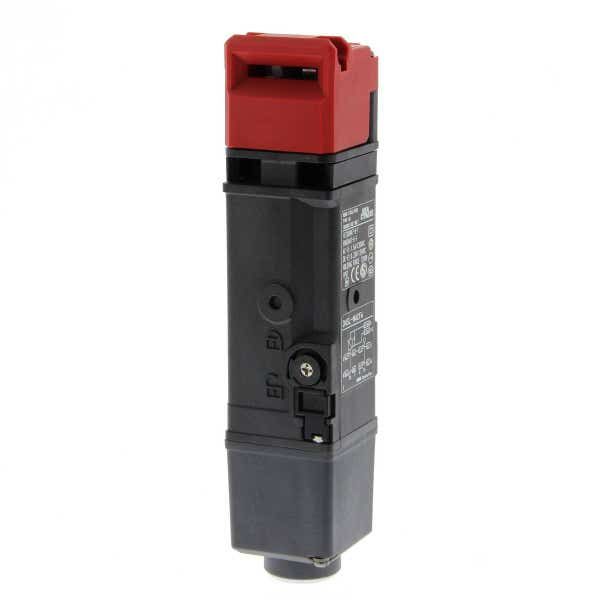 Door locking switch, D4SL-N, G1/2, 1NC/1NO + 2NC, head: resin, Mechanical lock/24VDC solenoid release D4SL2053E image 1