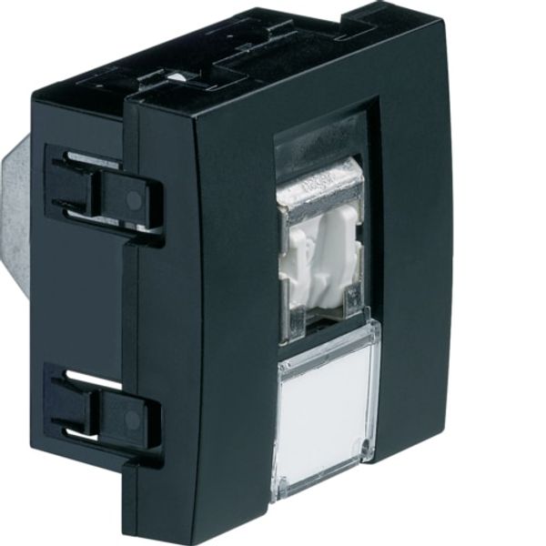 Priza date RJ45 categorie 6 STP, negru, 2M image 1