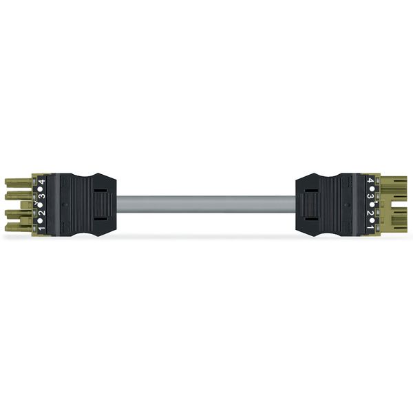 pre-assembled interconnecting cable;Eca;Socket/plug;light green image 2