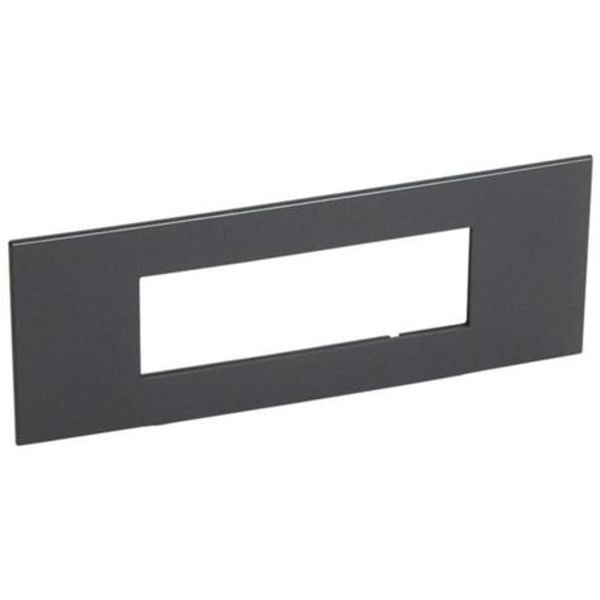 Plate Arteor - British std - square - 6 modules - graphite image 1