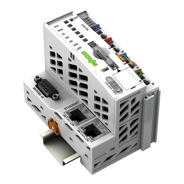 750-8112 Controller PFC100; 2nd Generation; 2 x ETHERNET, RS-232/-485 image 1