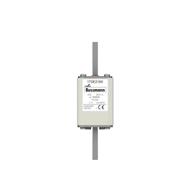 Fuse-link, high speed, 80 A, AC 500 V, 45 x 45 x 141 mm, aR, IEC, with indicator image 3