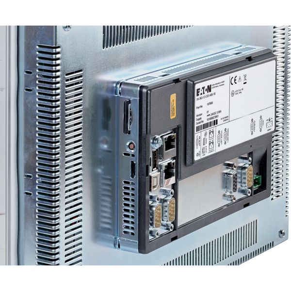Single touch display, 12-inch display, 24 VDC, 800 x 600 px, 2x Ethernet, 1x RS232, 1x RS485, 1x CAN, 1x DP, PLC function can be fitted by user image 30