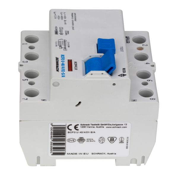 Residual current circuit breaker 40A,4-p,100mA,type A, S,FU image 6