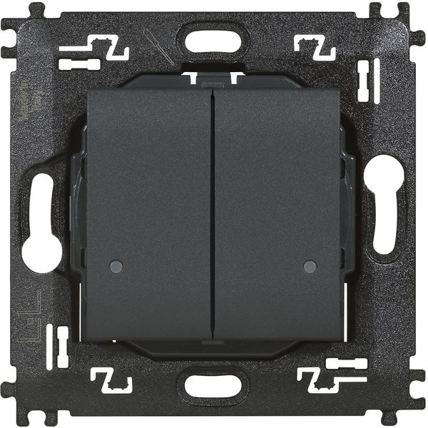 LL- Wireless light double switch anthracite image 1