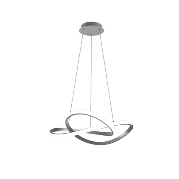 Course LED pendant brushed steel 4000K image 1