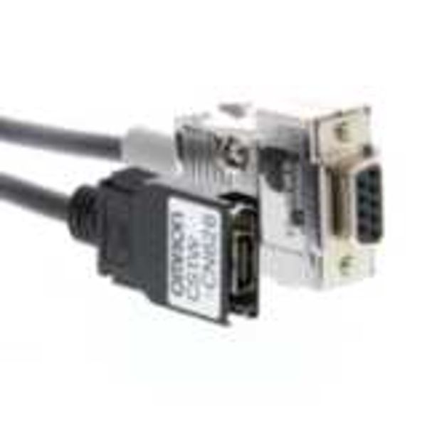 Communication cable, CS1/CQM1H/CPM2C peripheral port to PC 9-pin RS-23 image 2
