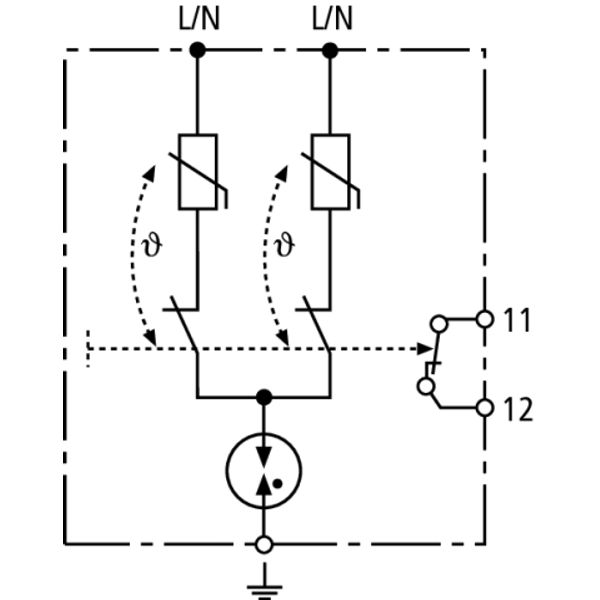 Surge arrester Type 3 / 2-pole w. solder pins f. inst. into terminal e image 3