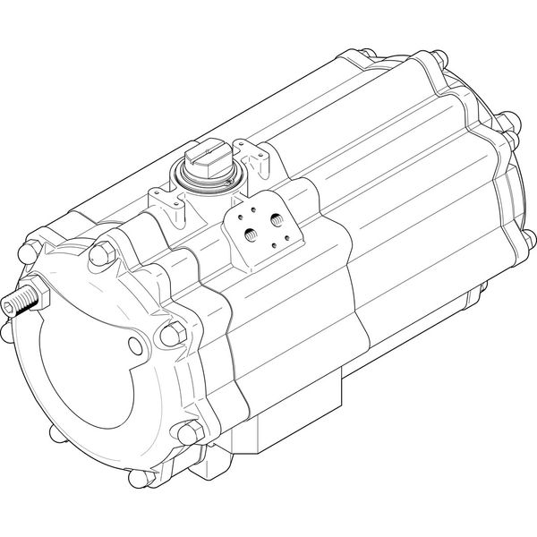 DAPS-2880-090-R-F16-T6 Quarter turn actuator image 1