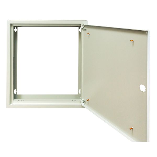 Wall-mounted frame flat 2A-12 with door, H=640 W=590 D=100mm image 3