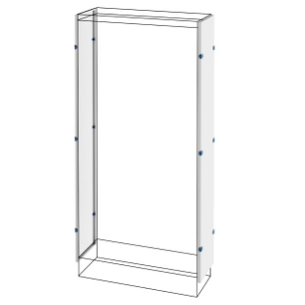 PAIR OF SIDE PANEL - FLOOR-MOUNTING DISTRIBUTION BOARDS - QDX 630 H - 2000X400MM image 1