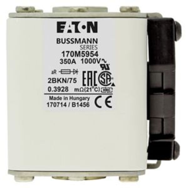 Fuse-link, high speed, 550 A, AC 1000 V, size 2, 59 x 77 x 75 mm, aR, IEC, UL, single indicator image 4