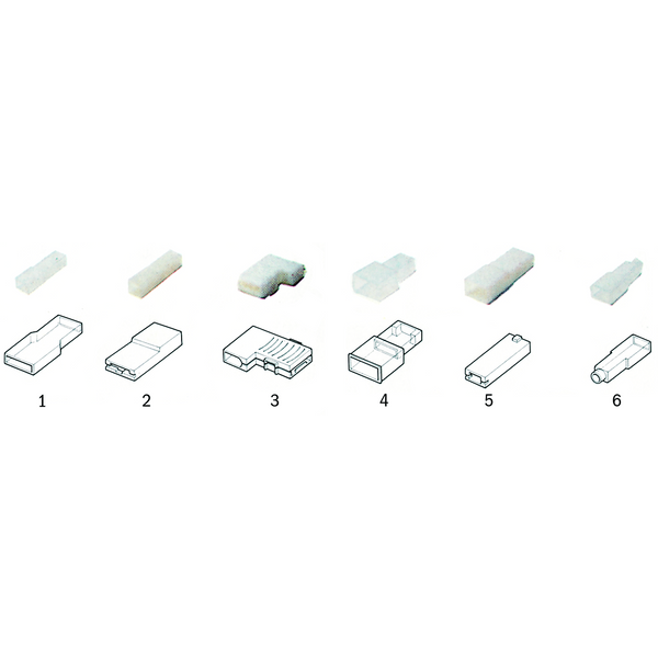 Insulating sleeve form 4 PVC 6.3 mm image 1