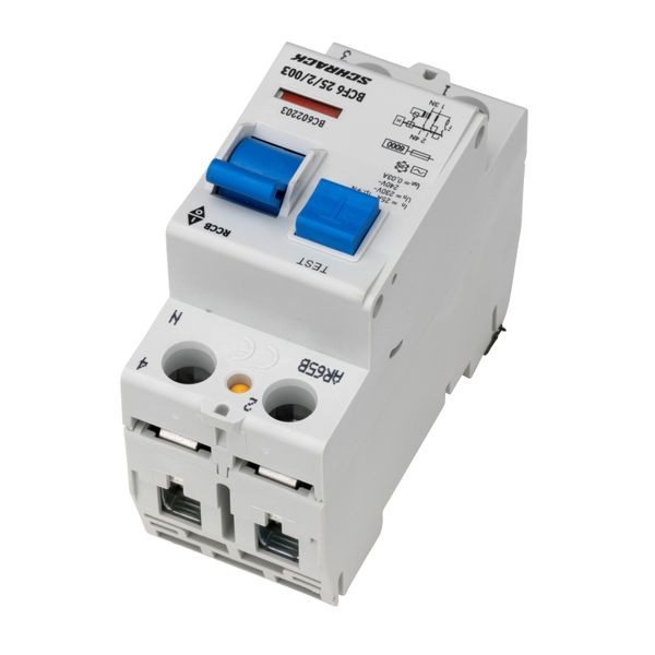Residual current circuit breaker 25A, 2-p, 30mA,type AC, 6kA image 5