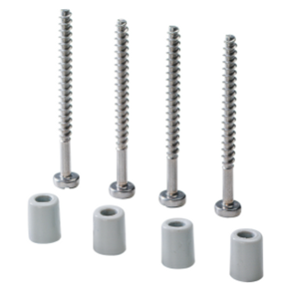 KIT CONTAINING 4 LONG SELF.THREADING SCREWS FOR FIXING LIDS image 1