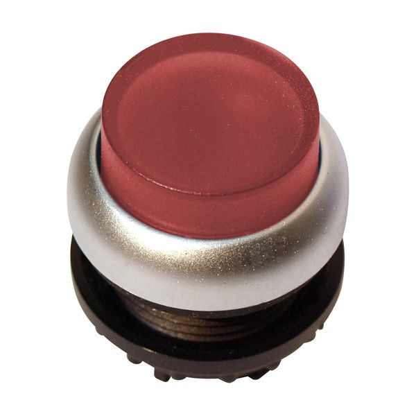 Illuminated Push-button, extended, spring-return, red image 1